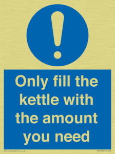 Only fill the kettle with the amount you need